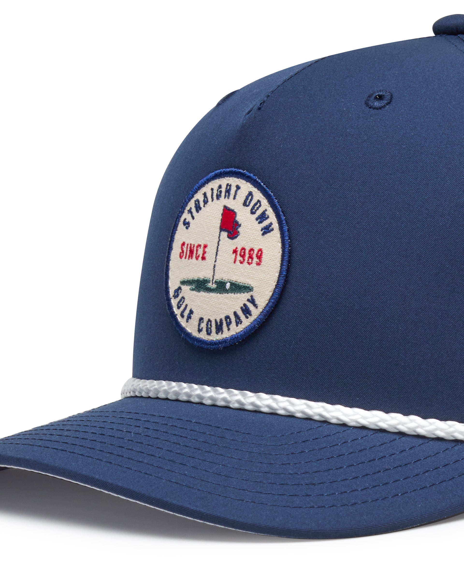 Straight Down Pin High Rope Hat - Navy