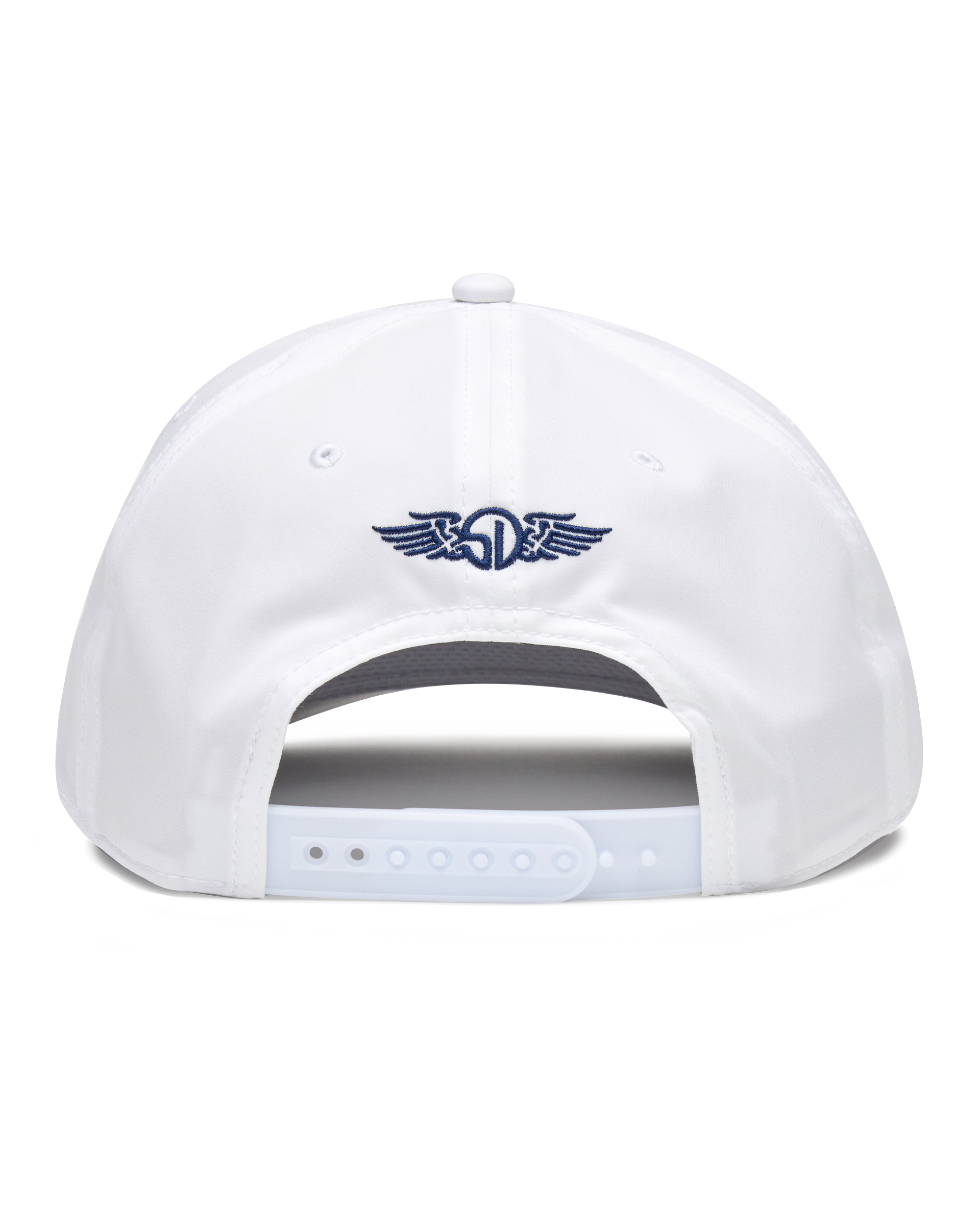 Straight Down Pin High Rope Hat - White