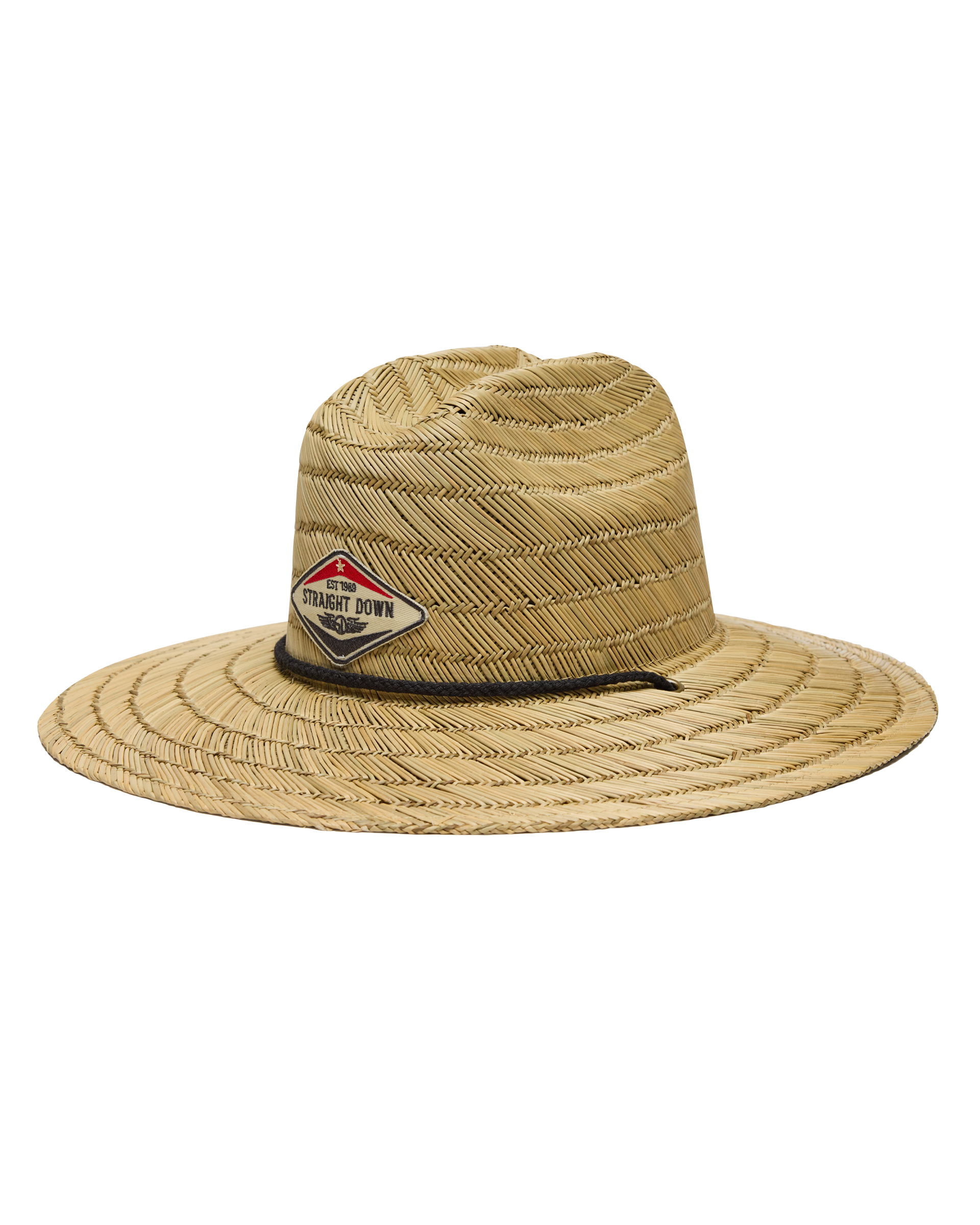 Straight Down Outsider Straw Hat - Brown