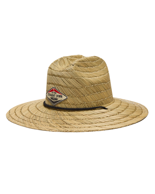 Straight Down Outsider Straw Hat - Brown