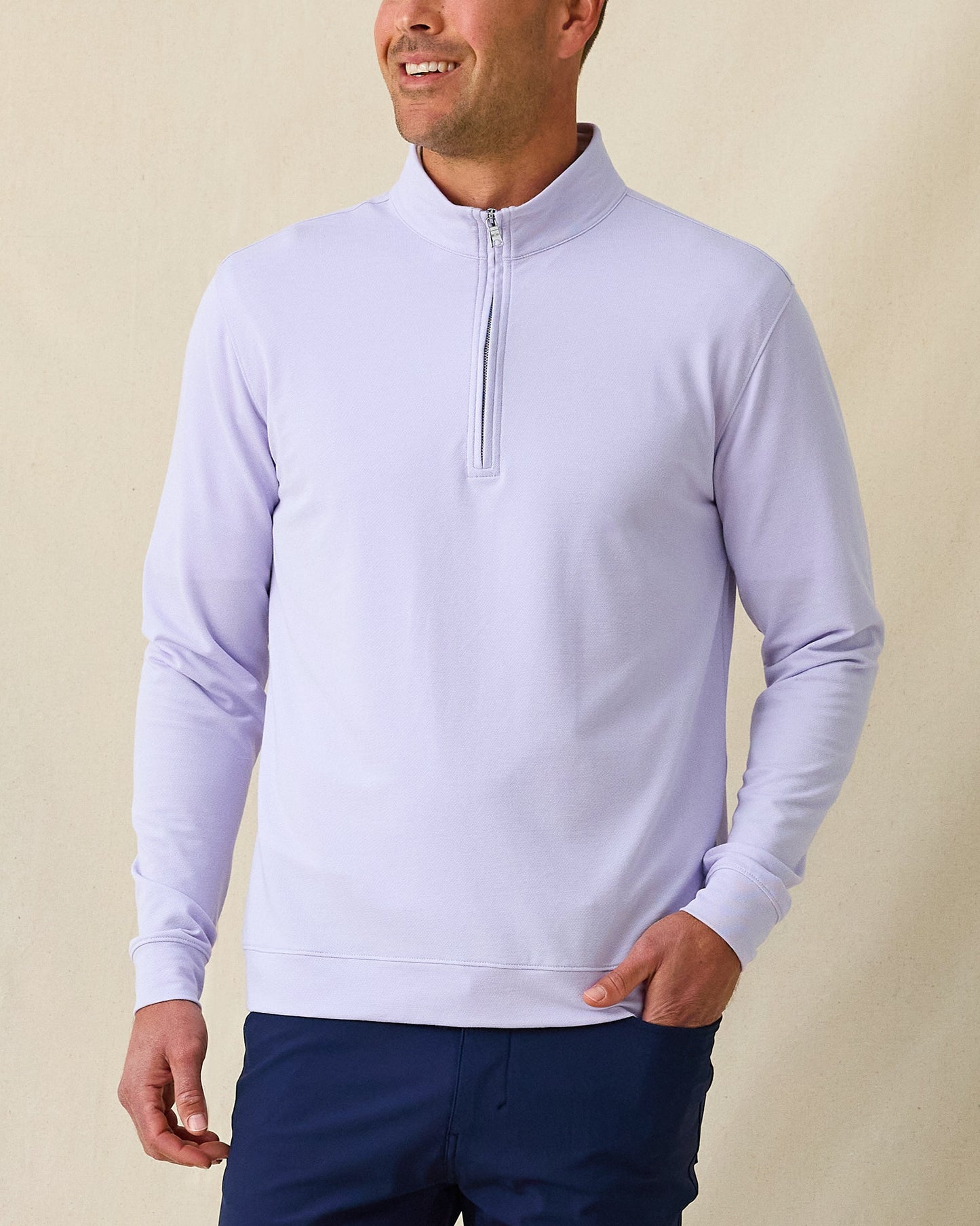 Straight Down Palmetto Quarter Zip - Violet