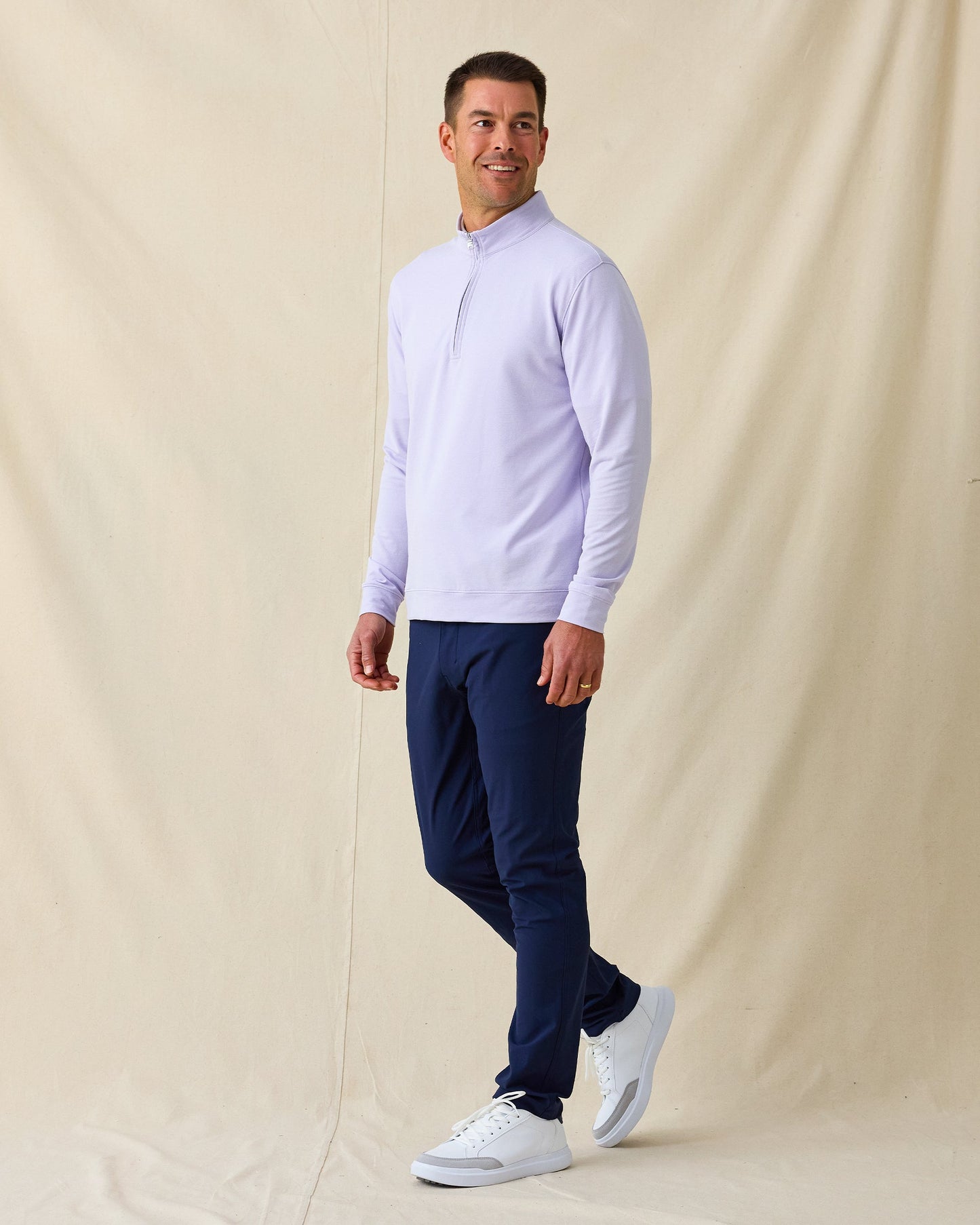 Straight Down Palmetto Quarter Zip - Violet