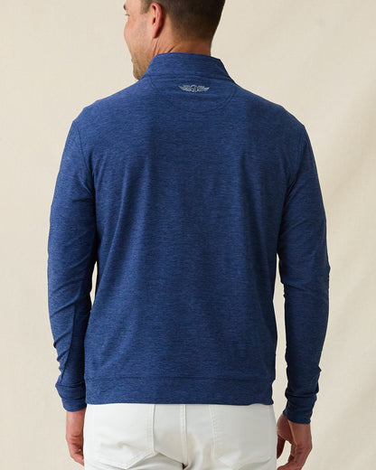 Straight Down Oceanside 2.0 Quarter Zip - Navy