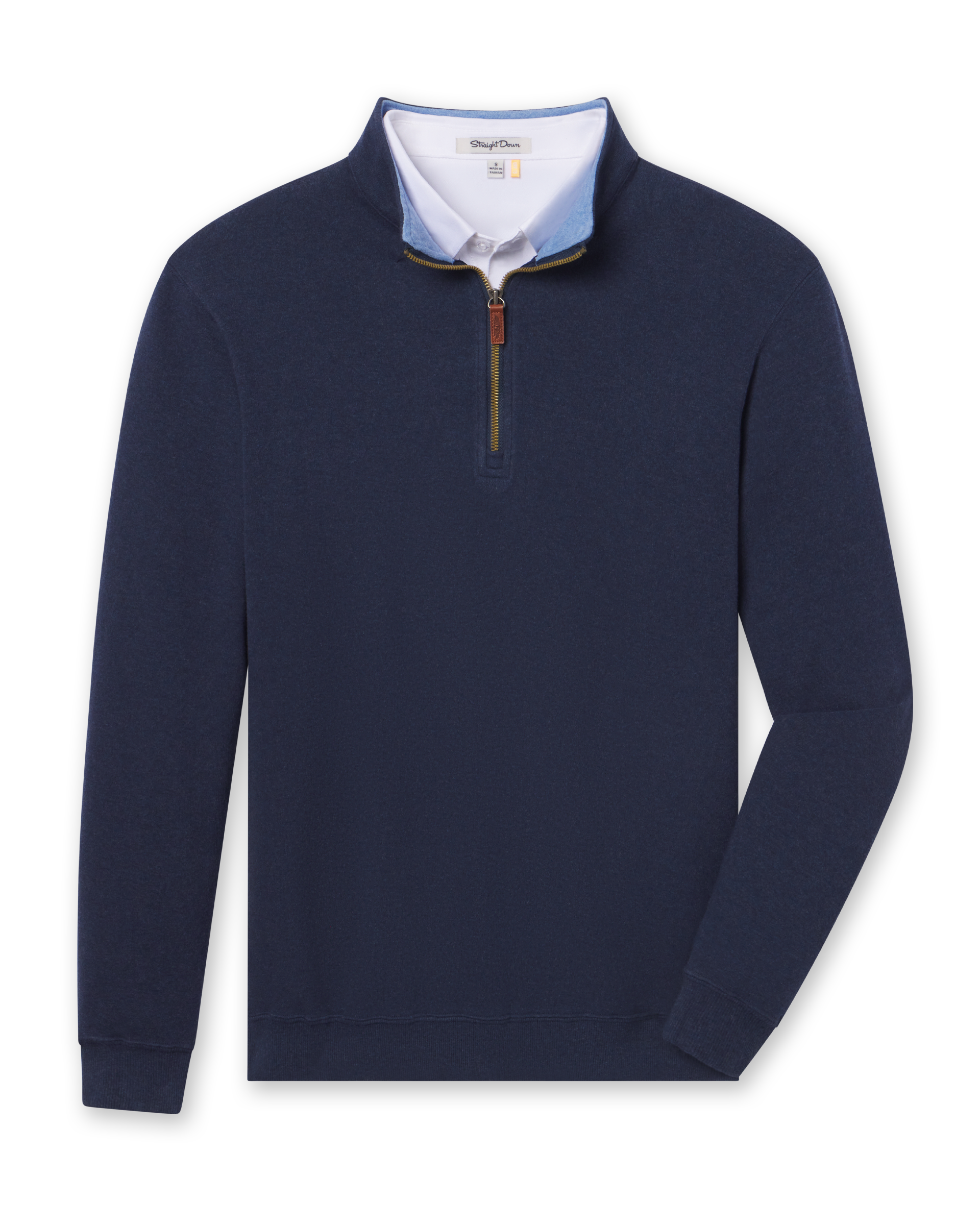 Straight Down Burnside 2.0 Quarter Zip - New Indigo