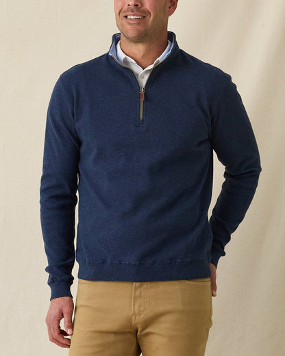Straight Down Burnside 2.0 Quarter Zip - New Indigo
