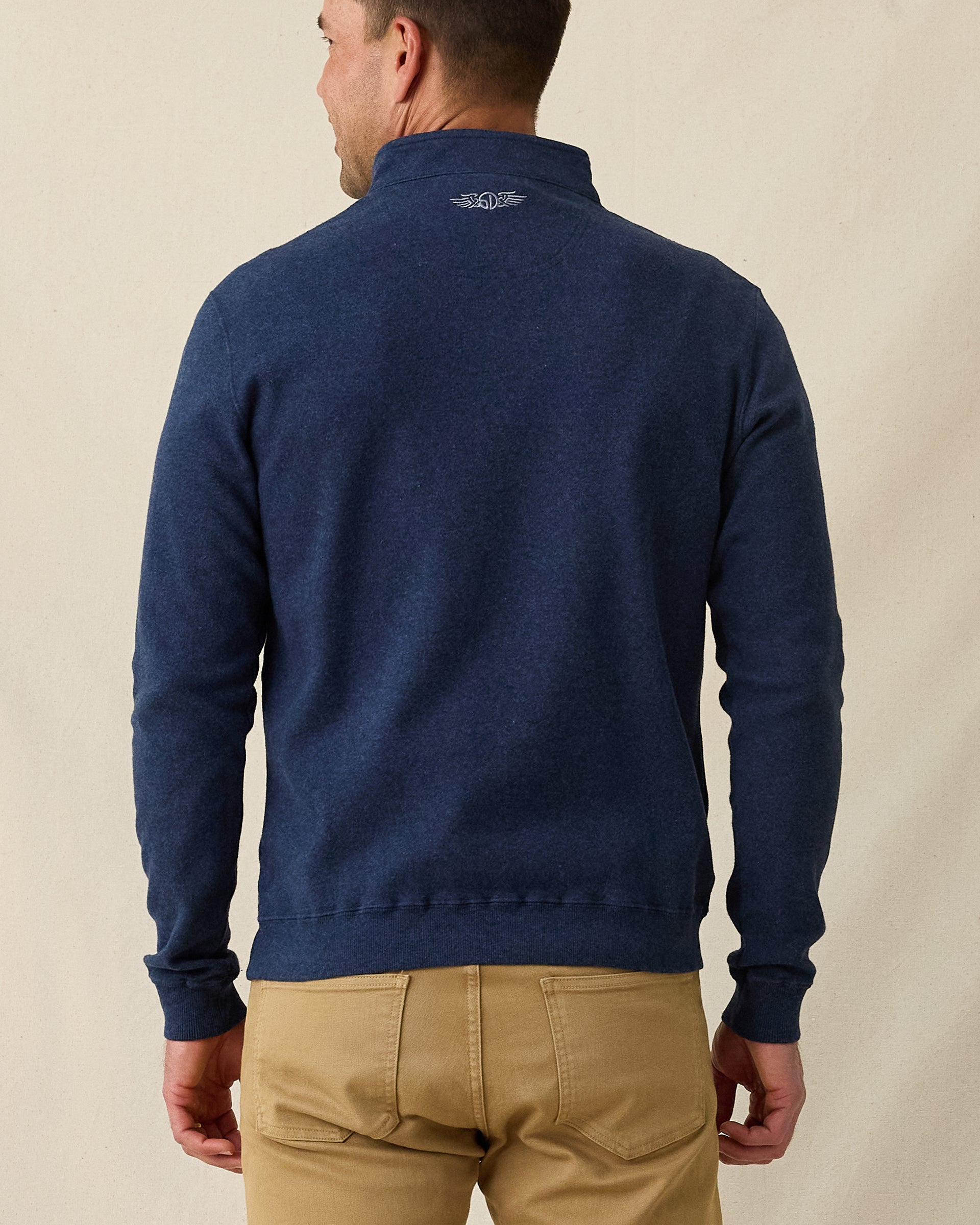Straight Down Burnside 2.0 Quarter Zip - New Indigo