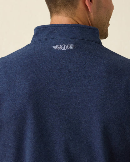 Straight Down Burnside 2.0 Quarter Zip - New Indigo