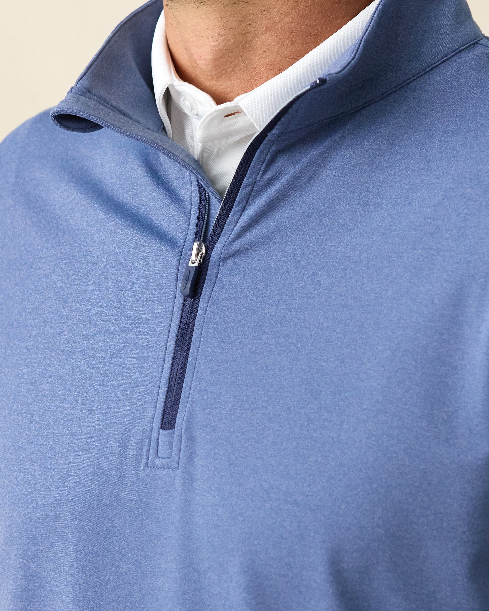 Straight Down Tiburon Quarter Zip - Moonlight