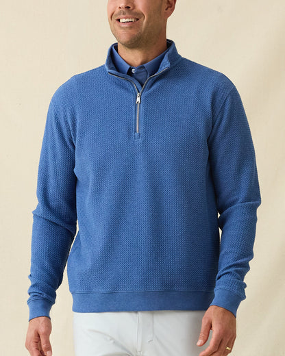 Straight Down Topanga Quarter Zip - Moonlight