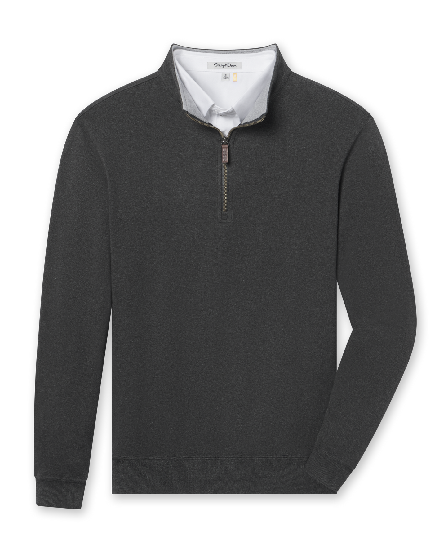 Straight Down Burnside 2.0 Quarter Zip - Charcoal