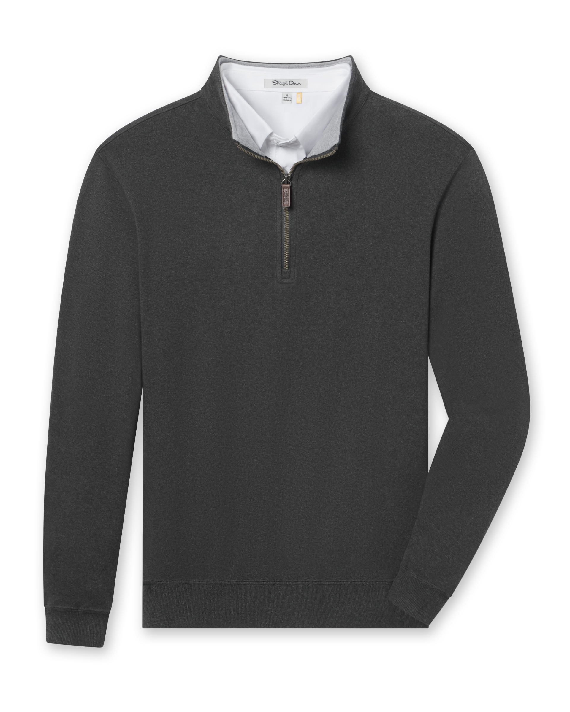 Straight Down Burnside 2.0 Quarter Zip - Charcoal