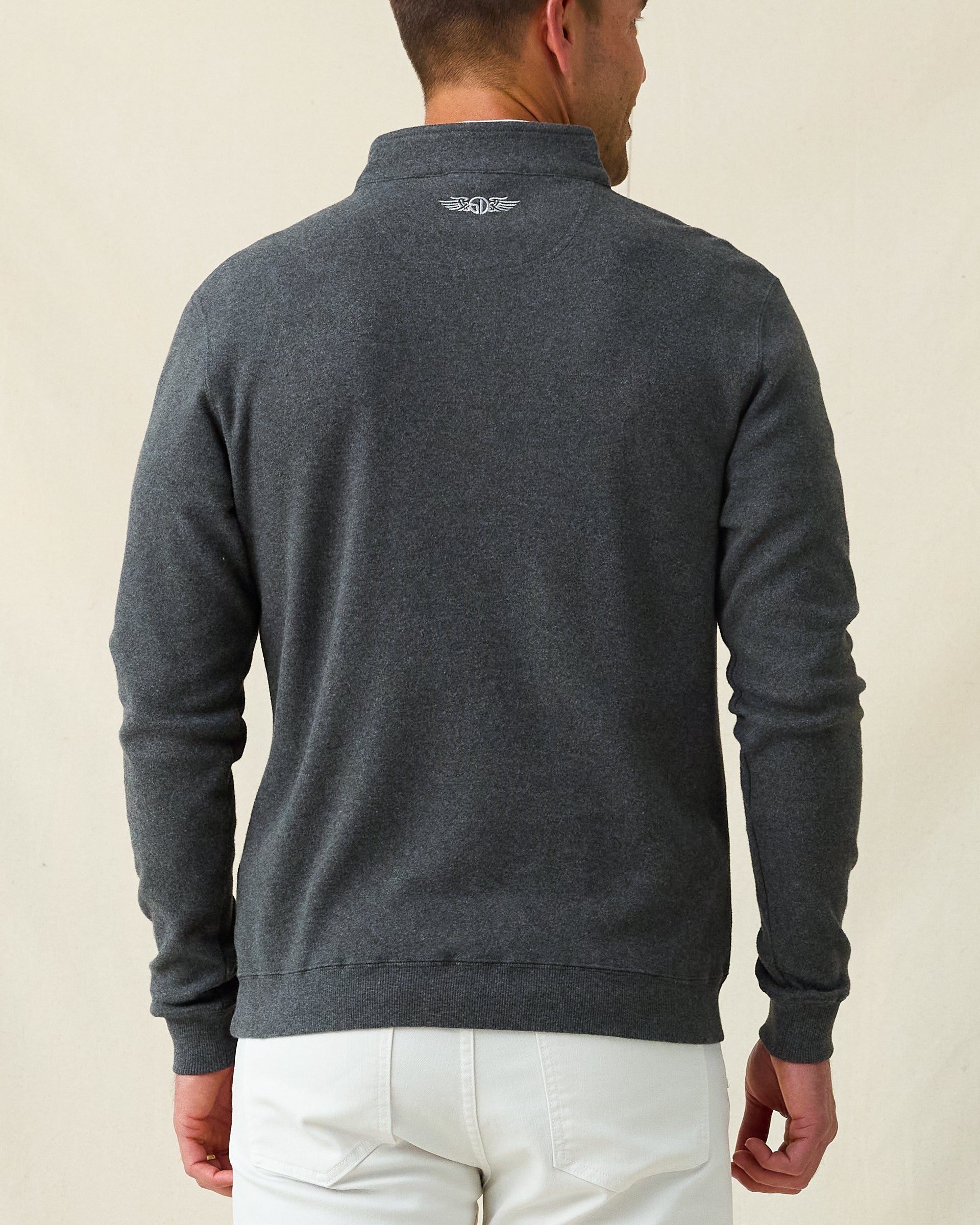 Straight Down Burnside 2.0 Quarter Zip - Charcoal