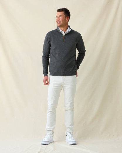 Straight Down Burnside 2.0 Quarter Zip - Charcoal
