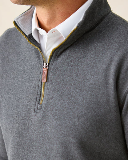 Straight Down Burnside 2.0 Quarter Zip - Charcoal
