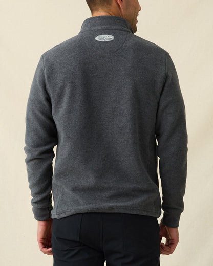 Straight Down Leucadia Quarter Snap Pullover - Charcoal