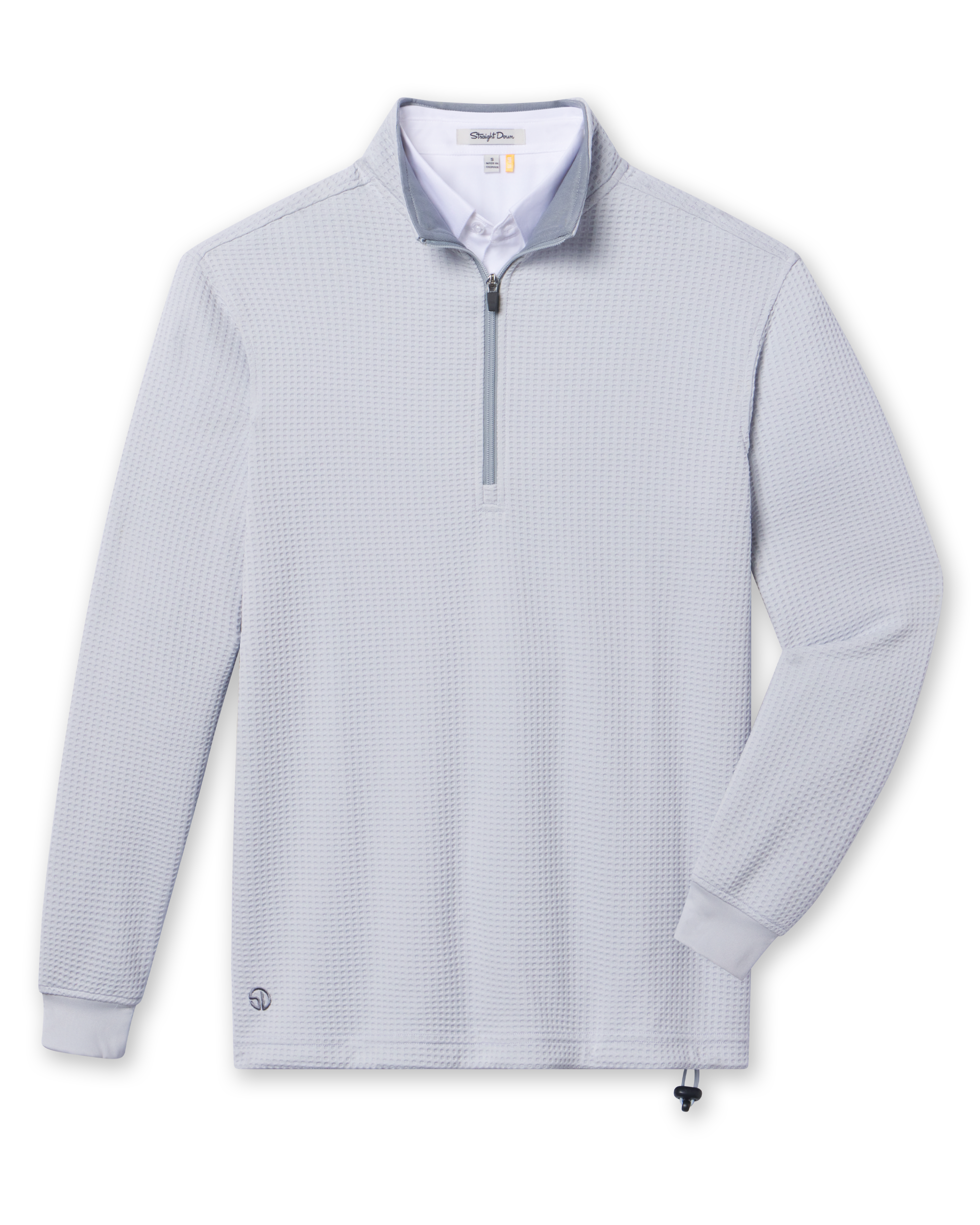Straight Down Optic Quarter Zip - Silver