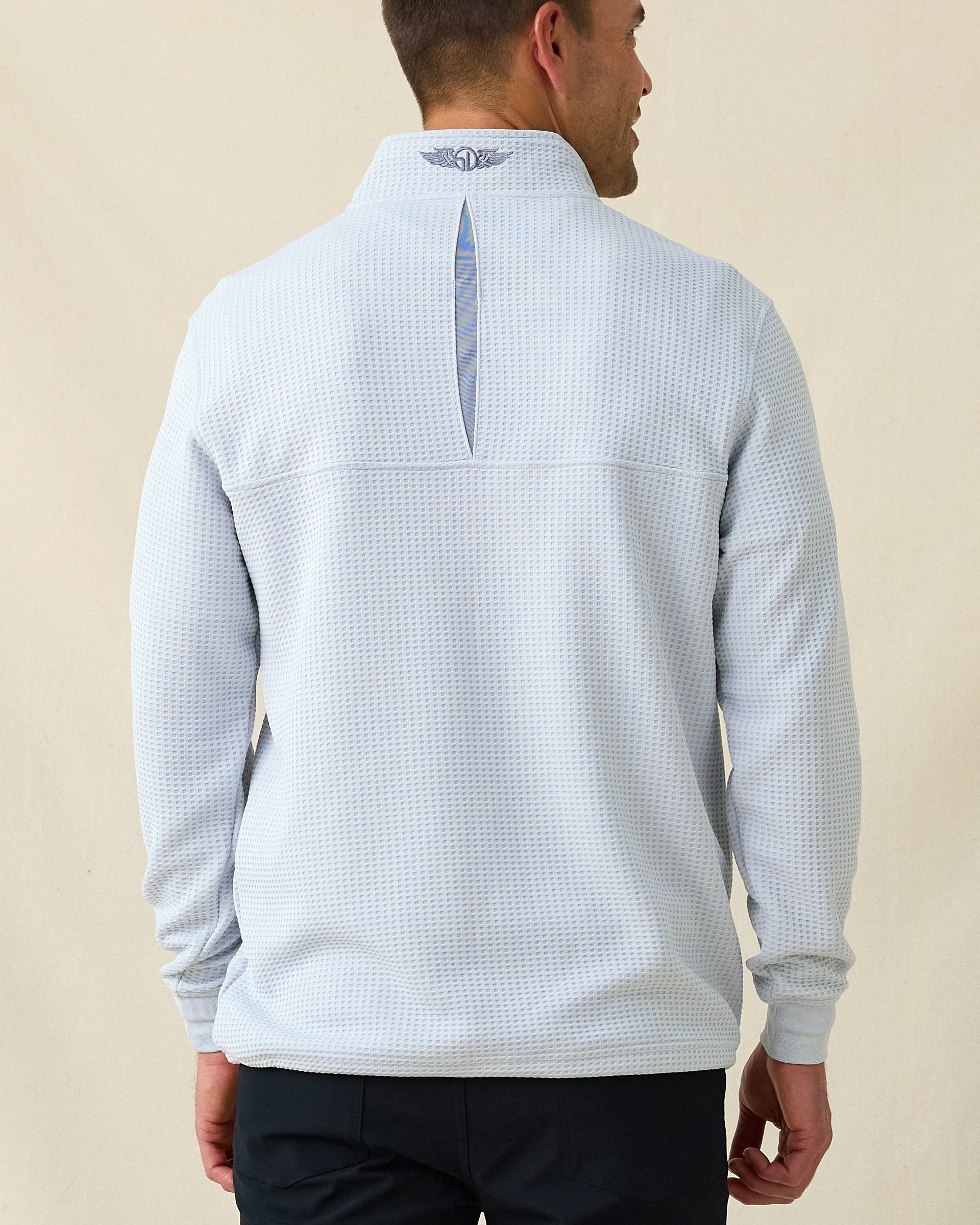 Straight Down Optic Quarter Zip - Silver