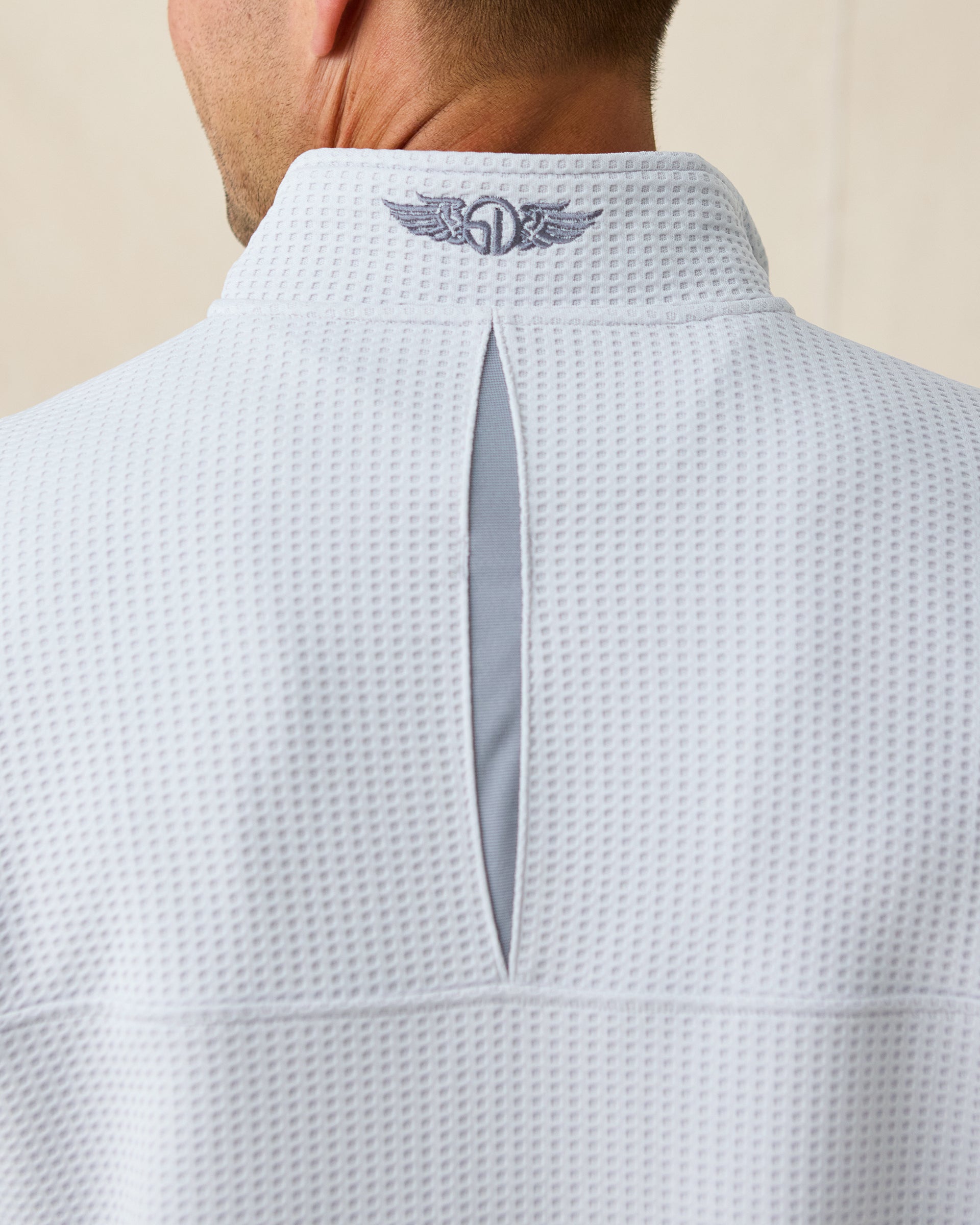 Straight Down Optic Quarter Zip - Silver