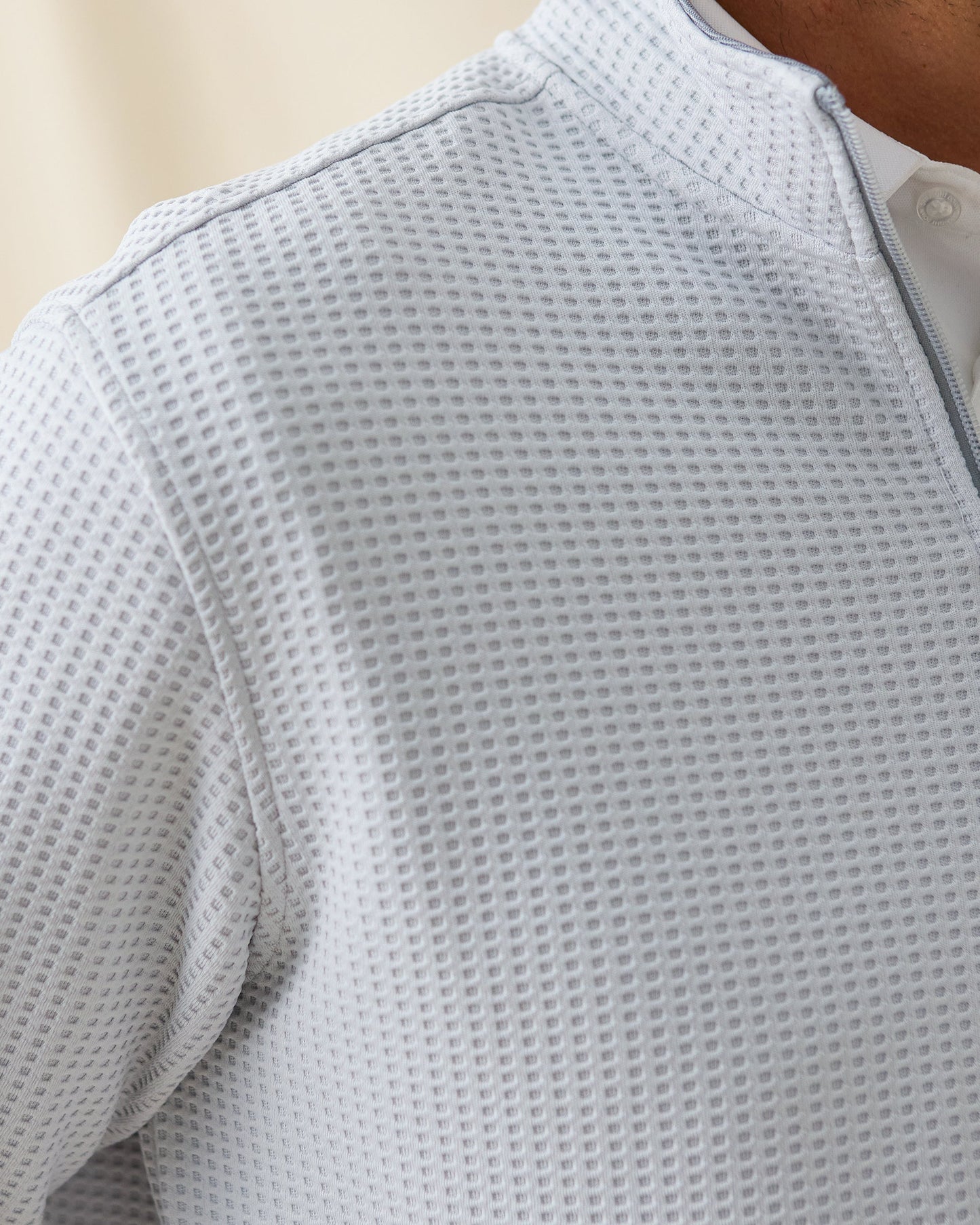 Straight Down Optic Quarter Zip - Silver