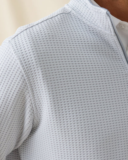 Straight Down Optic Quarter Zip - Silver