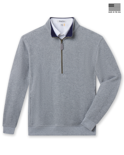 Straight Down Major Quarter Zip - Heather