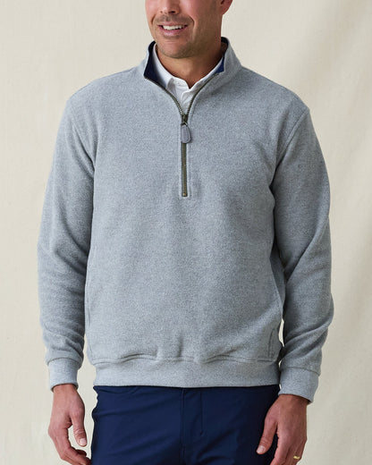 Straight Down Major Quarter Zip - Heather