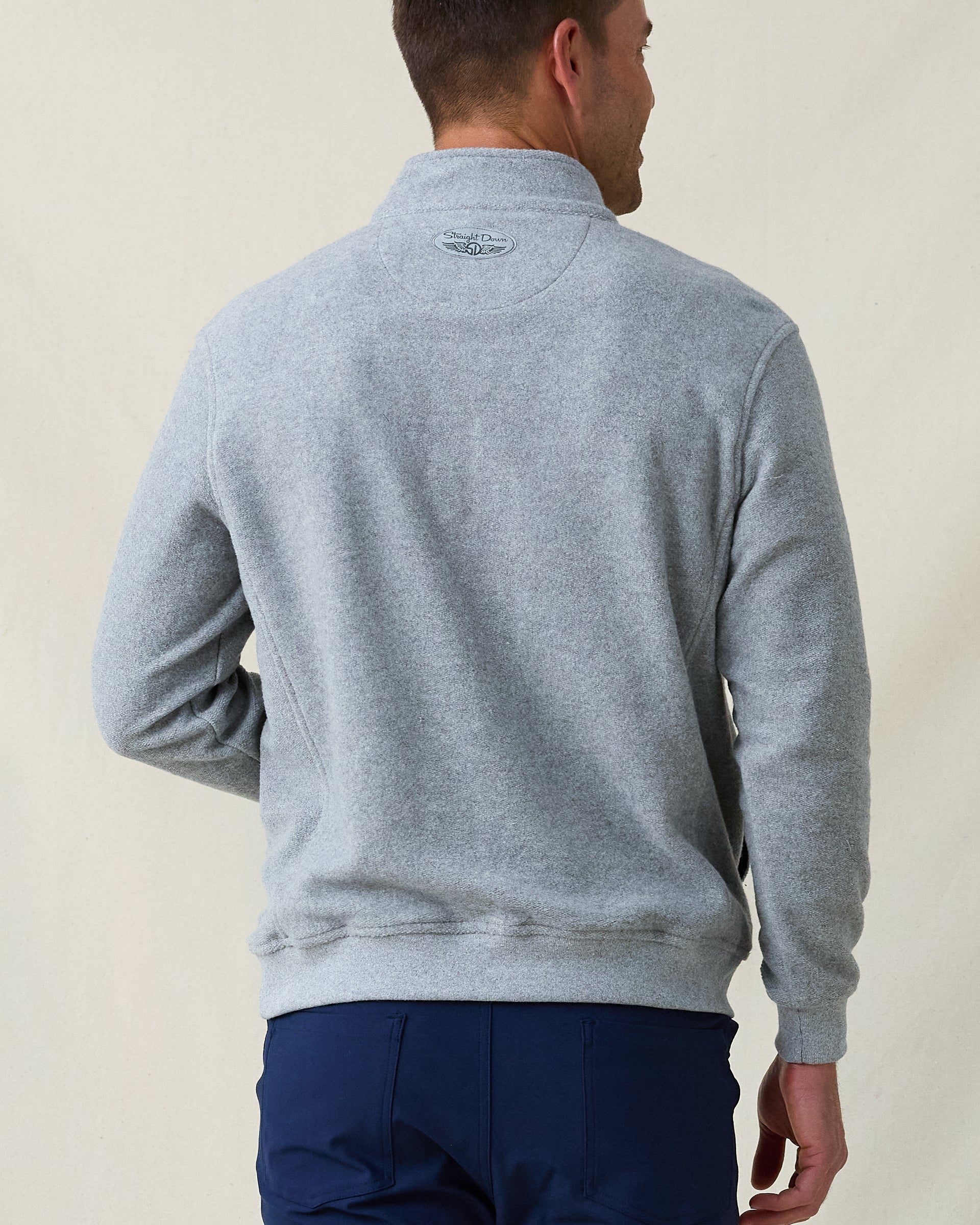 Straight Down Major Quarter Zip - Heather