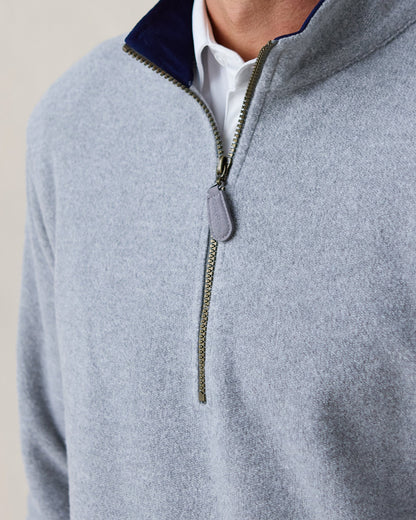 Straight Down Major Quarter Zip - Heather