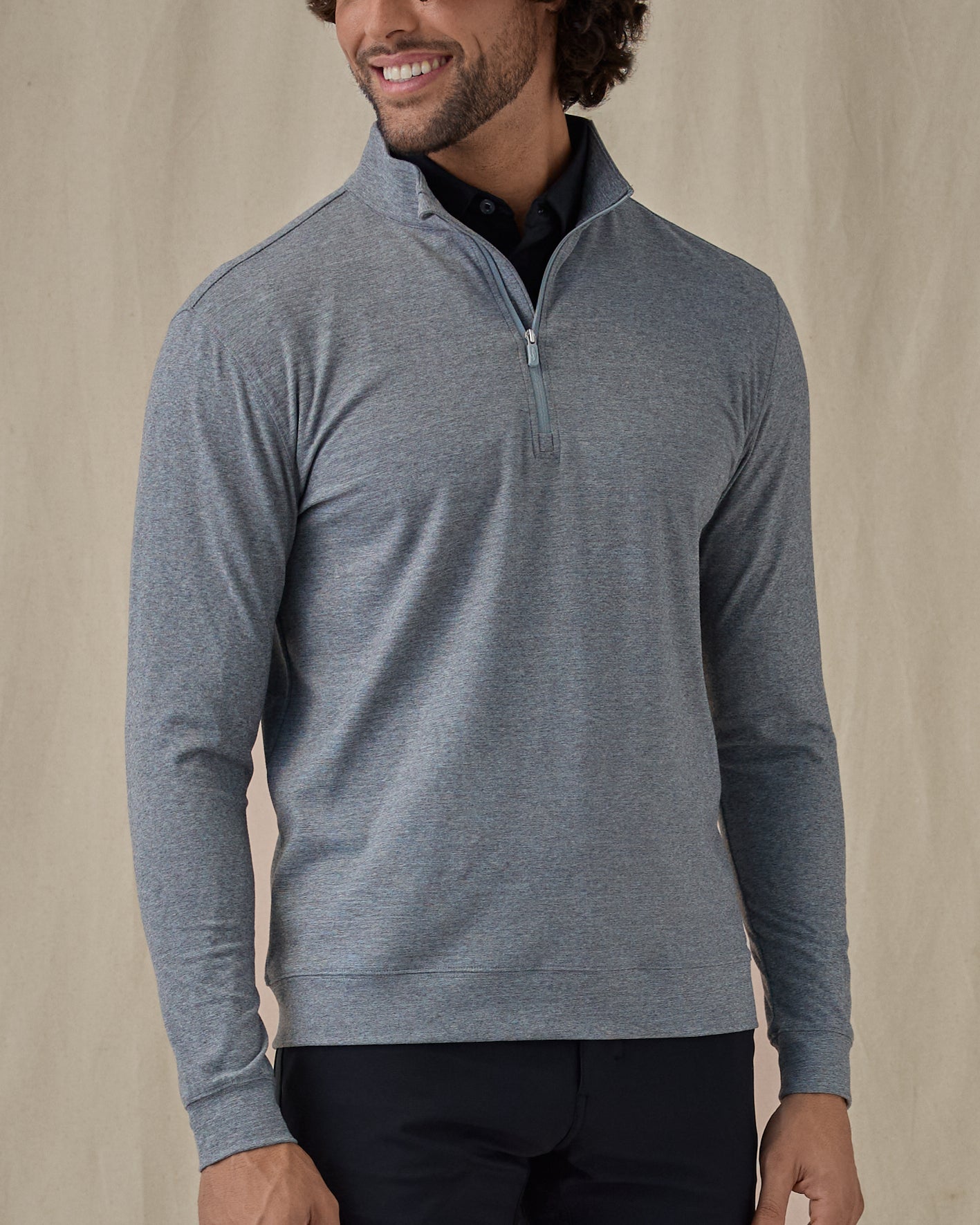 Straight Down Tiburon Quarter Zip - Storm