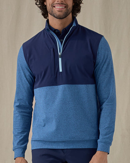 Straight Down Harding Hybrid Quarter Zip - Bering