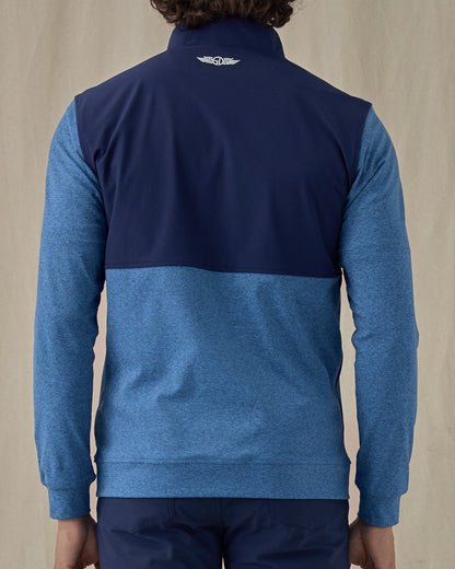 Straight Down Harding Hybrid Quarter Zip - Bering