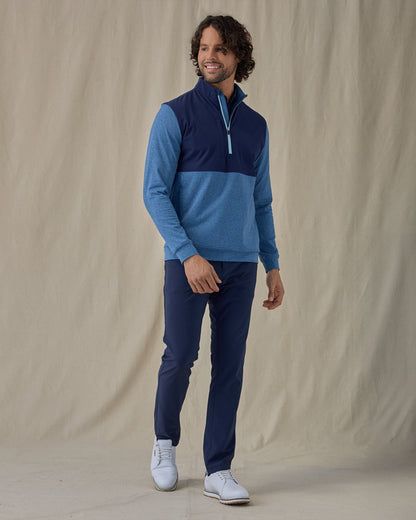 Straight Down Harding Hybrid Quarter Zip - Bering