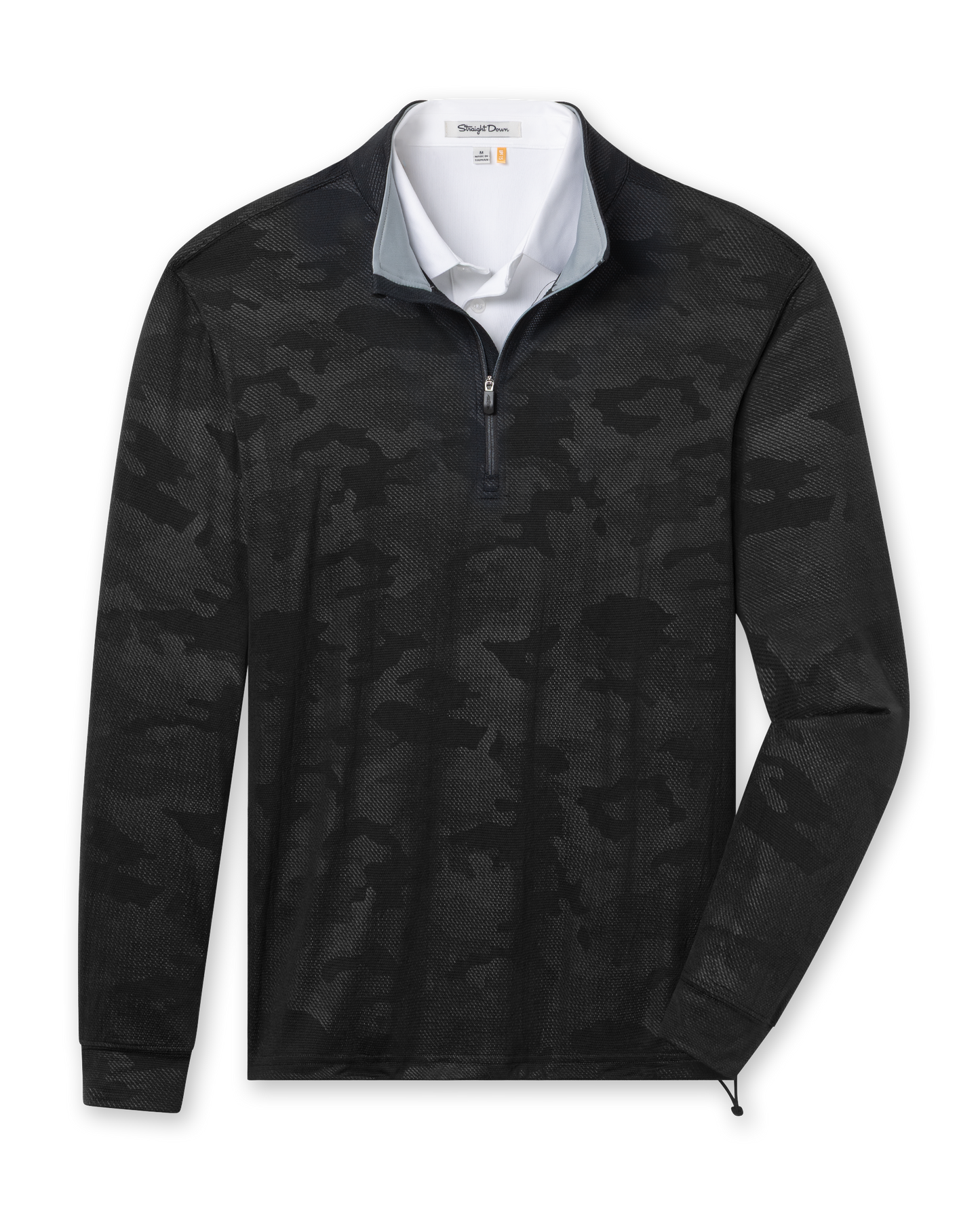 Straight Down Sherman Quarter Zip - Black