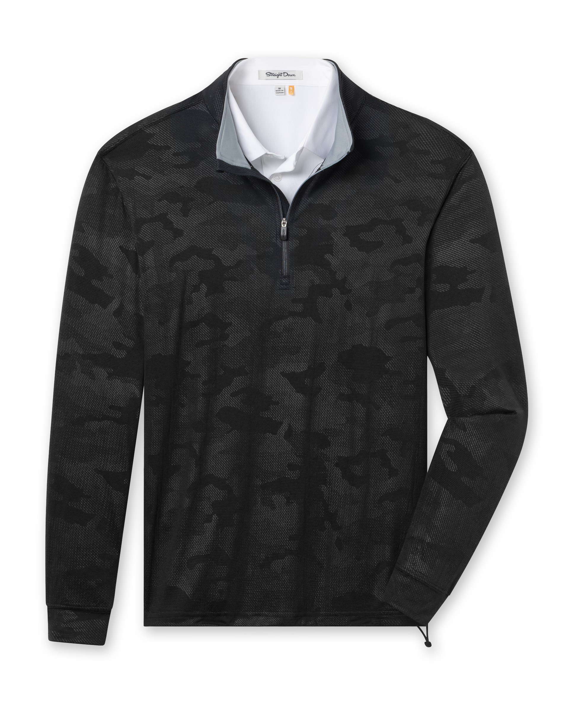 Straight Down Sherman Quarter Zip - Black