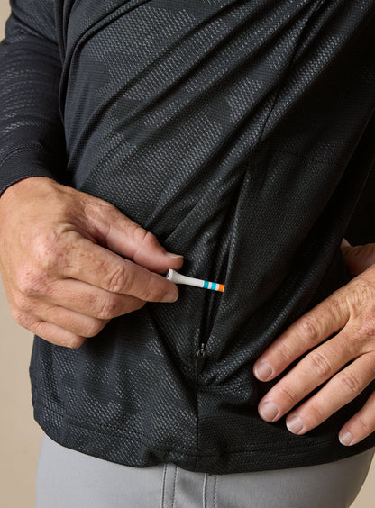 Straight Down Sherman Quarter Zip - Black