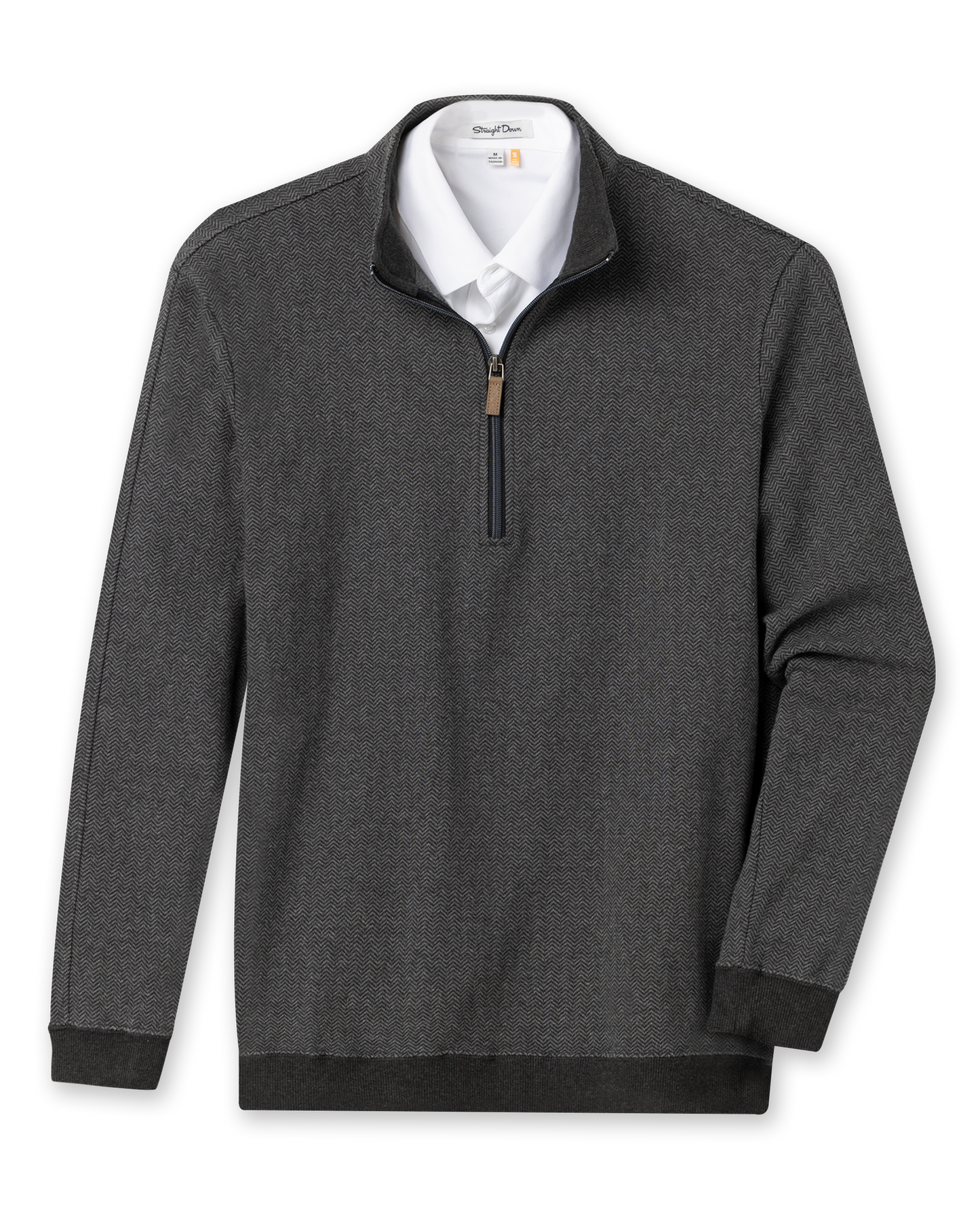 Straight Down Harrison Quarter Zip - Black
