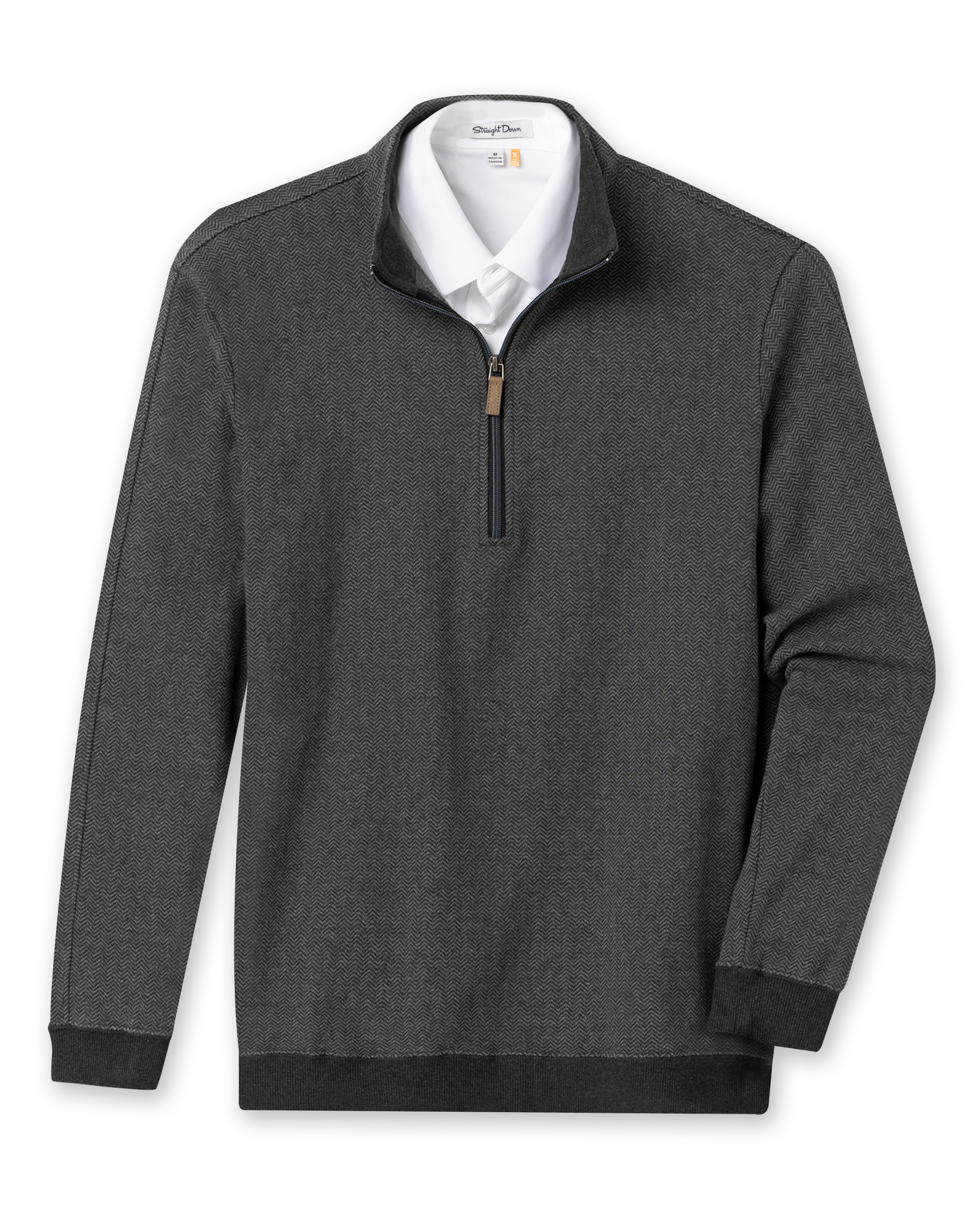 Straight Down Harrison Quarter Zip - Black
