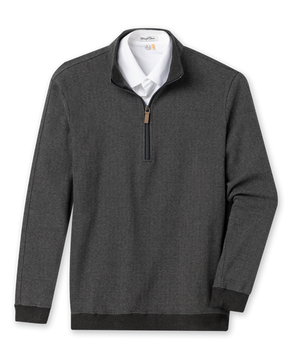 Straight Down Harrison Quarter Zip - Black