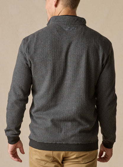 Straight Down Harrison Quarter Zip - Black