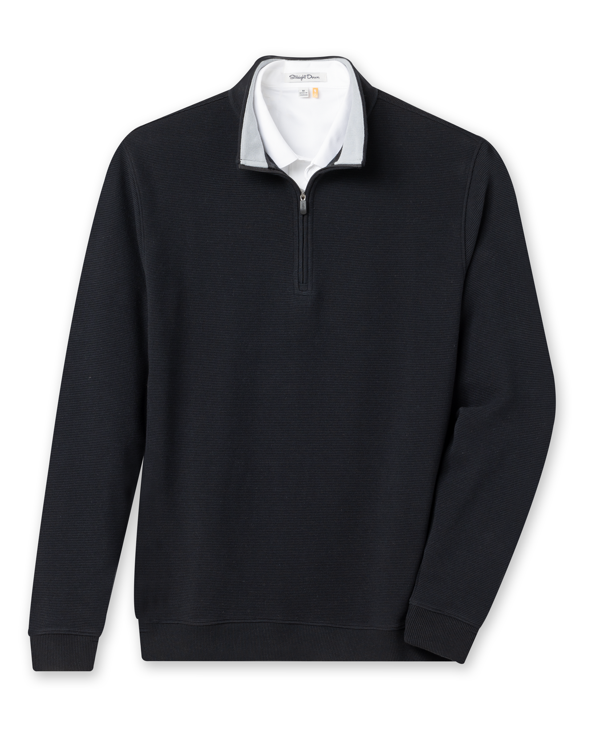 Straight Down Catalina Quarter Zip - Black