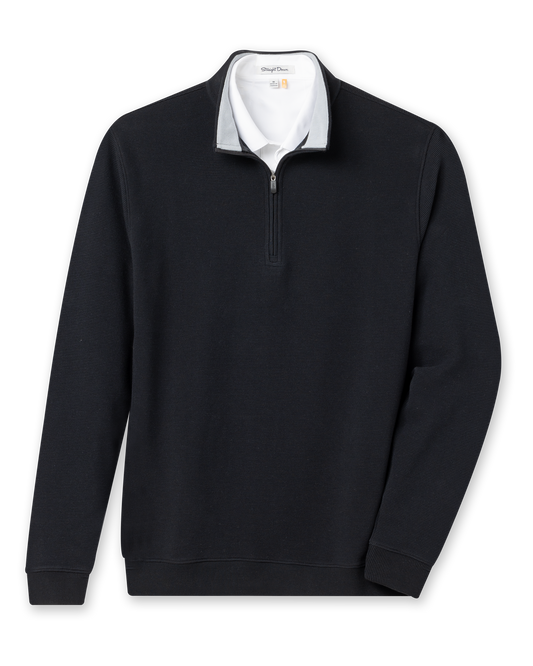 Straight Down Catalina Quarter Zip - Black