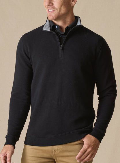 Straight Down Catalina Quarter Zip - Black