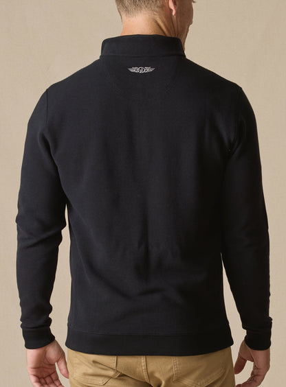 Straight Down Catalina Quarter Zip - Black
