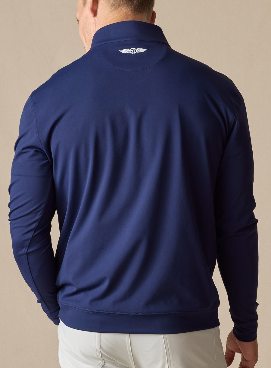 Straight Down Patron Quarter Zip - New Indigo