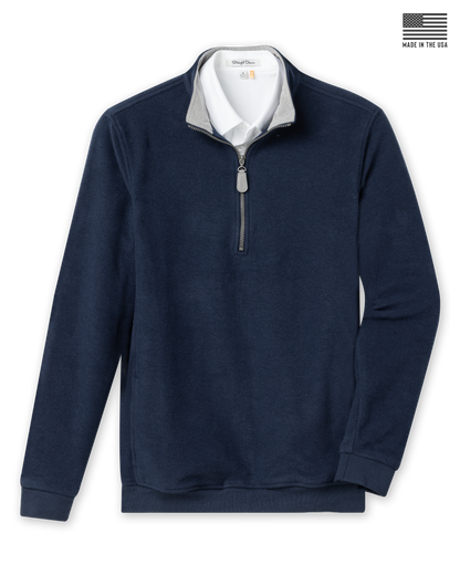 Straight Down Major Quarter Zip - Indigo