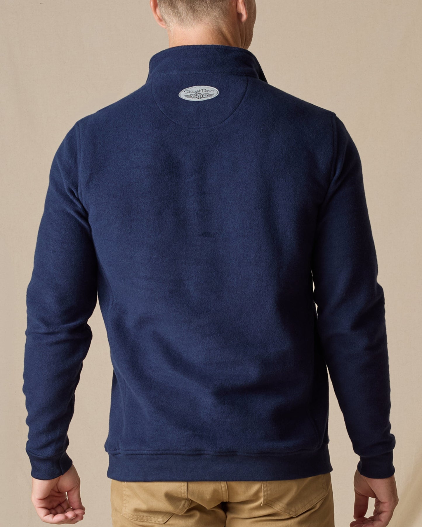 Straight Down Major Quarter Zip - Indigo