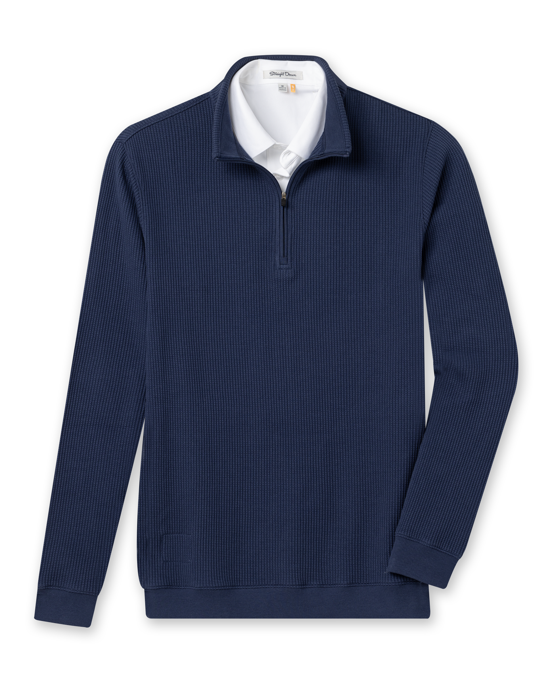 Straight Down Cambria Quarter Zip - New Indigo