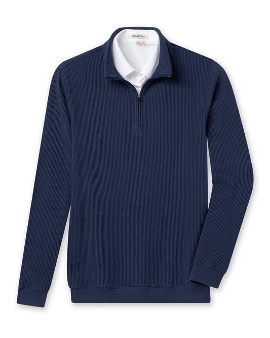 Straight Down Cambria Quarter Zip - New Indigo