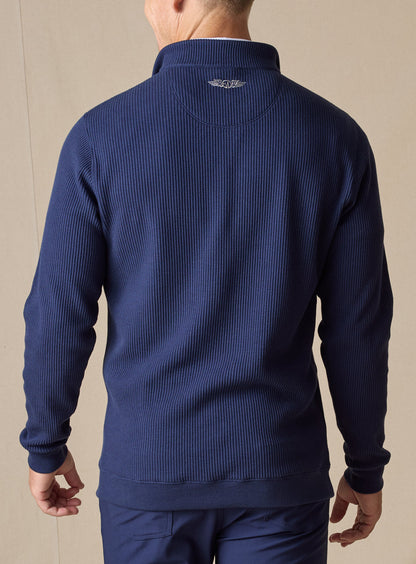 Straight Down Cambria Quarter Zip - New Indigo