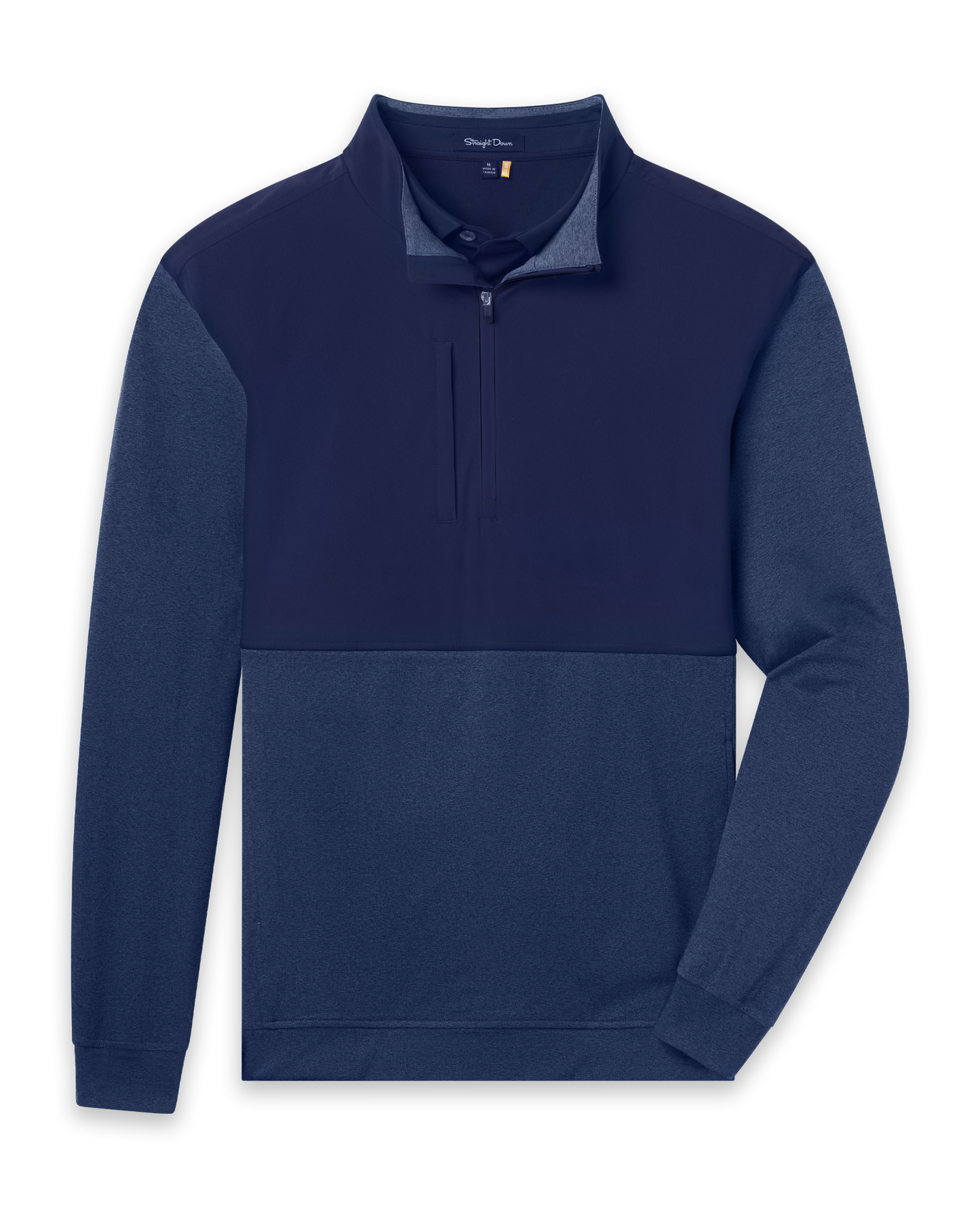 Straight Down Harding Hybrid Quarter Zip - New Indigo